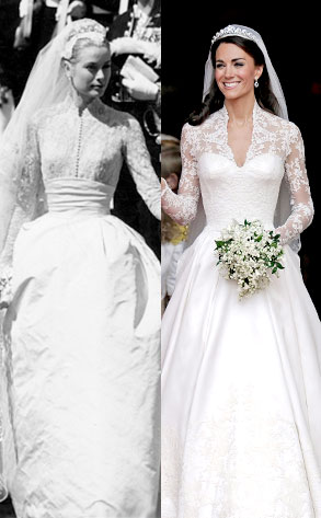 Was Kate Middleton s Dress  Inspired by Grace  Kelly  E News Was Kate Middleton s Dress  Inspired by Grace  Kelly  E News